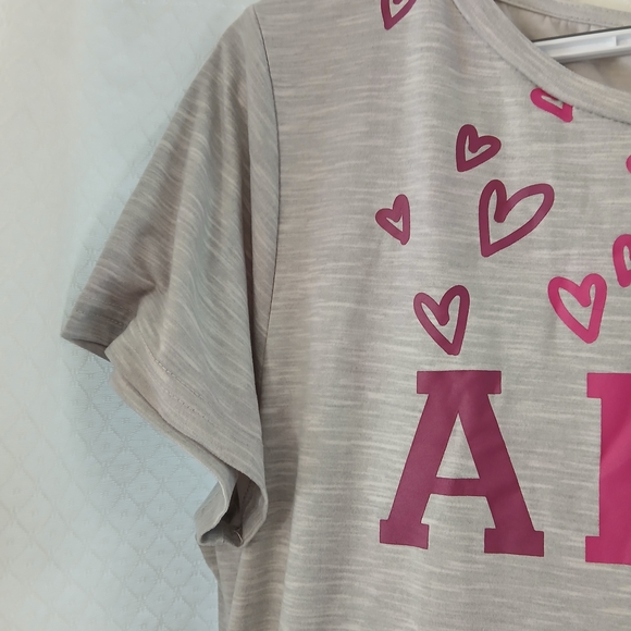 Aero Gray Mini Dress with Pink Heart Design - Picture 3 of 6